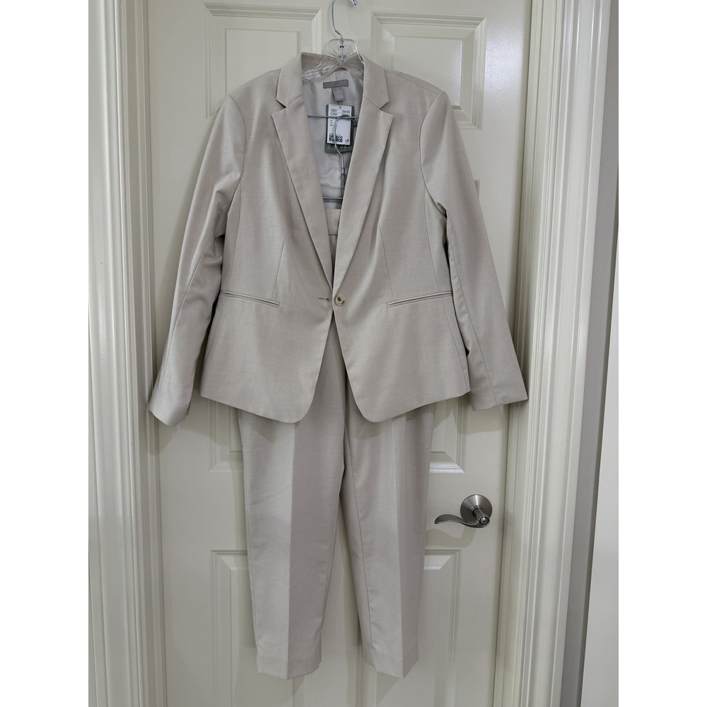H&M women 2- piece pants suits size L/8 NEW WITH TAG